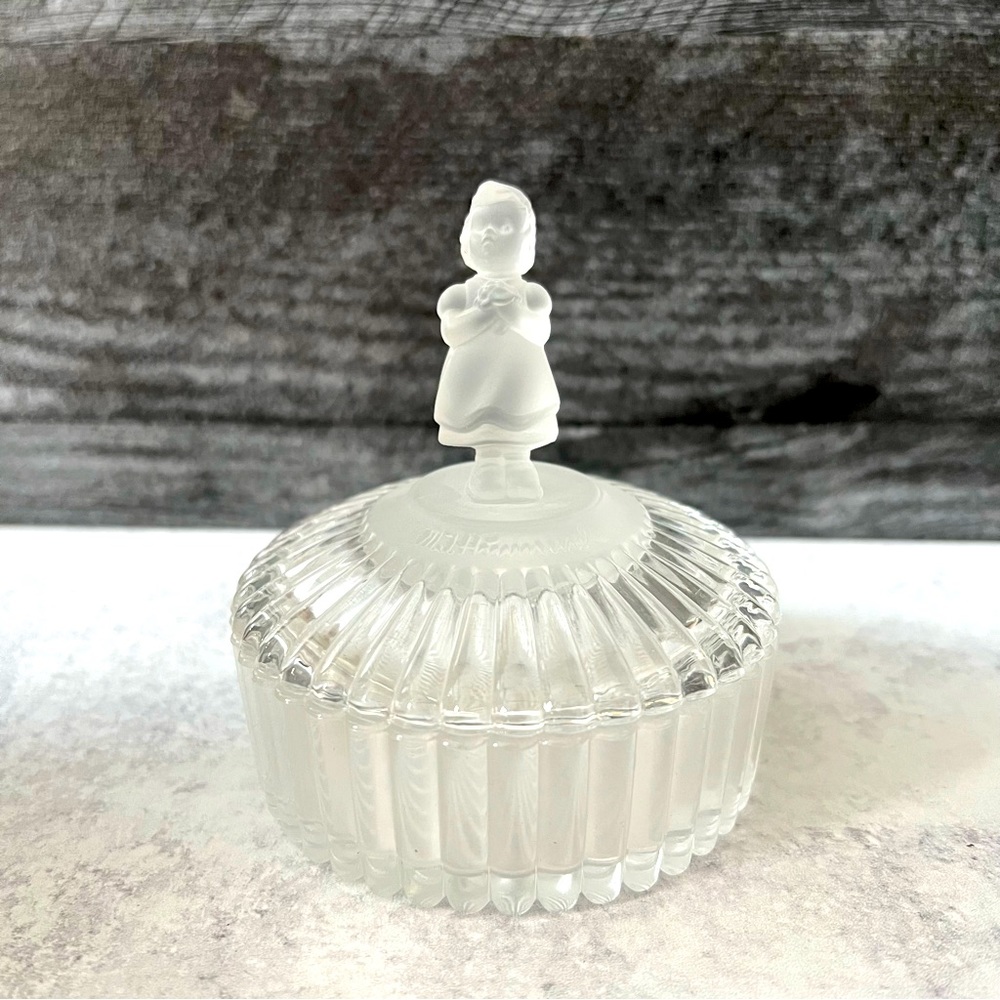 Vintage M.I. Hummel Crystal Dish